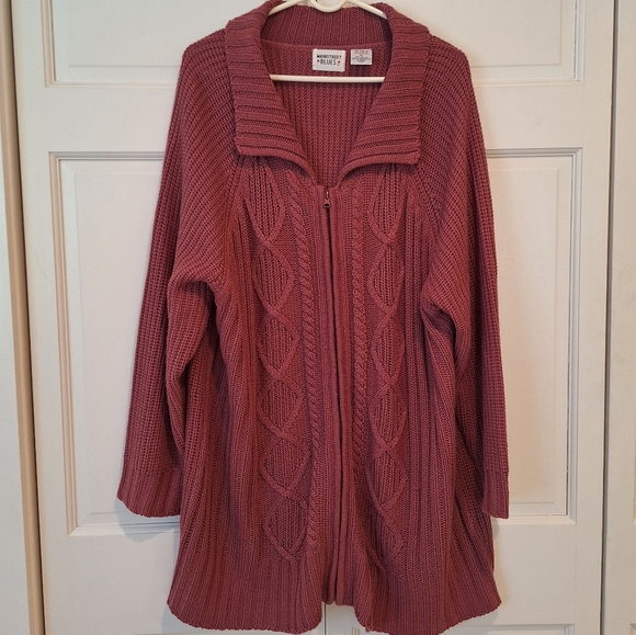 Mainstreet Blues Sweaters - Mainstreet Blues long zip-up cardigan sweater